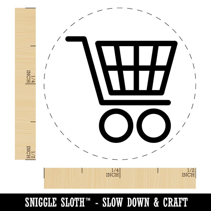 Shopping Cart Self-Inking Rubber Stamp for Stamping Crafting Planners