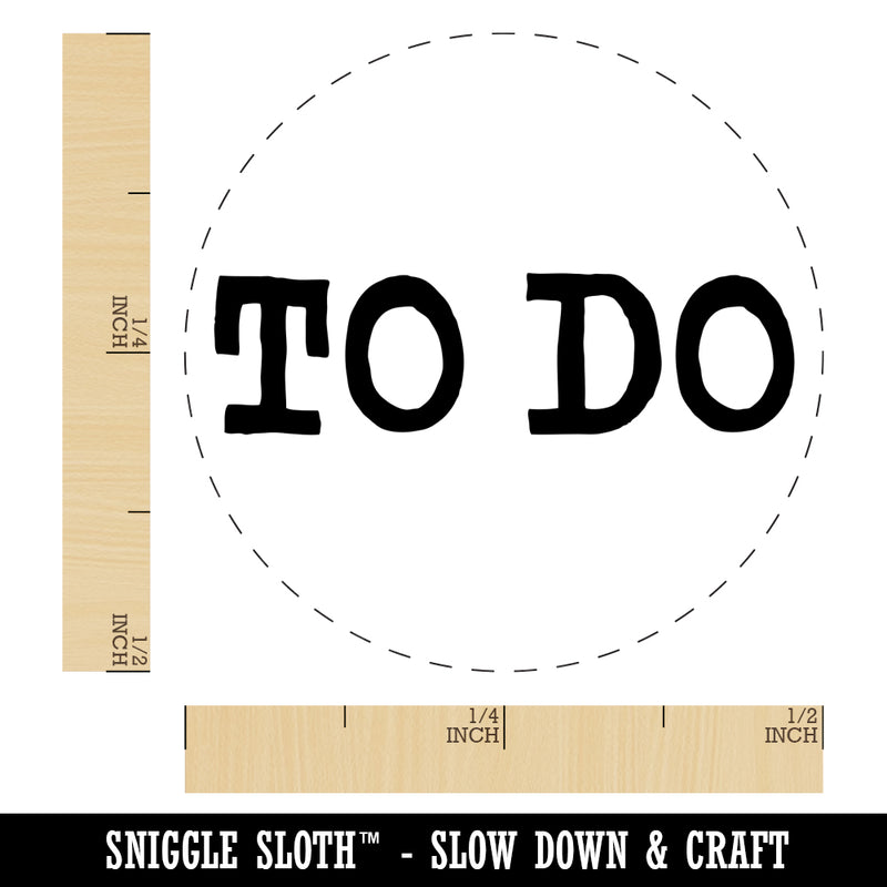 To Do Text Self-Inking Rubber Stamp for Stamping Crafting Planners