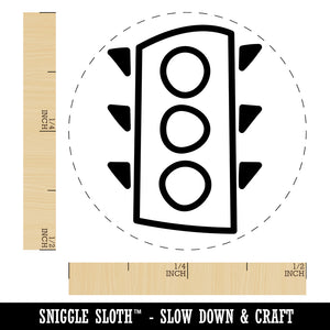 Traffic Light Doodle Self-Inking Rubber Stamp for Stamping Crafting Planners