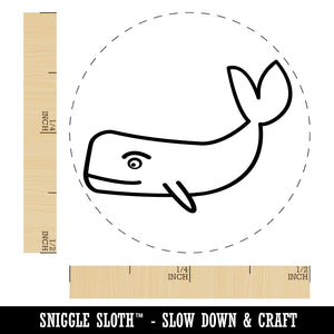 Witty Sperm Whale Self-Inking Rubber Stamp for Stamping Crafting Planners