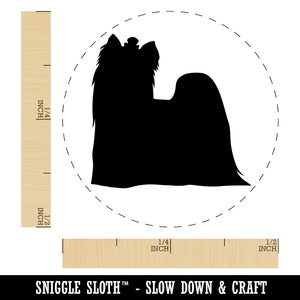 Yorkie Yorkshire Terrier Dog Solid Self-Inking Rubber Stamp for Stamping Crafting Planners