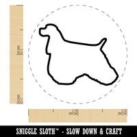 American Cocker Spaniel Dog Outline Self-Inking Rubber Stamp for Stamping Crafting Planners