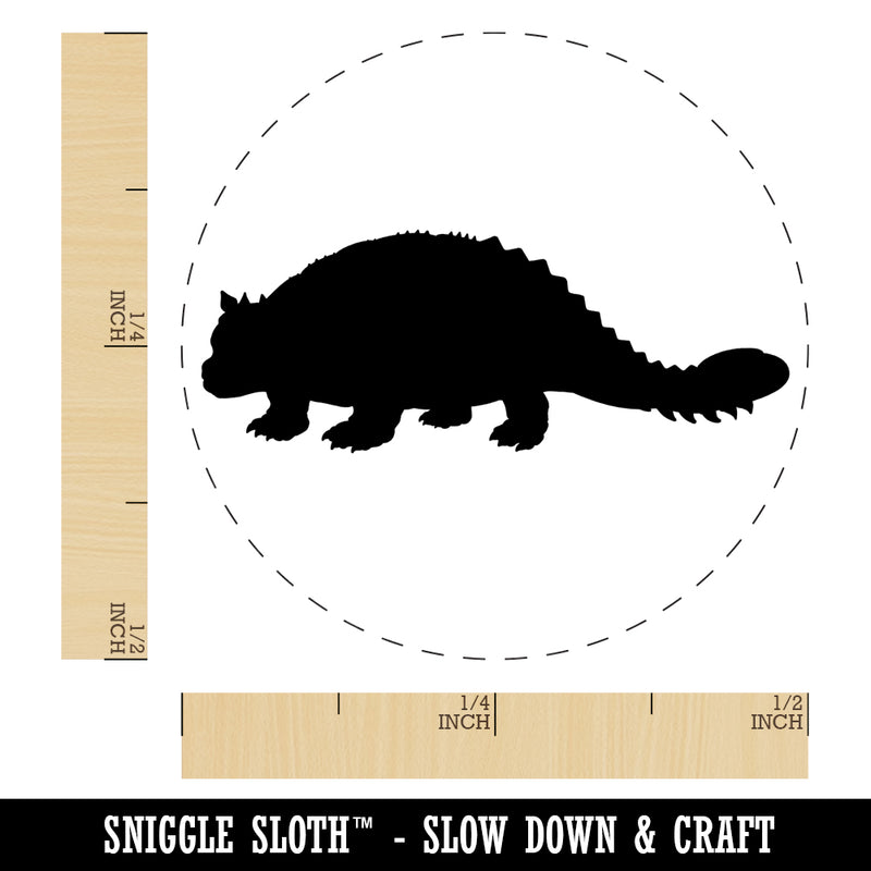 Ankylosaurus Dinosaur Solid Self-Inking Rubber Stamp for Stamping Crafting Planners