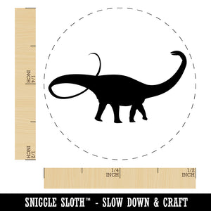 Apatosaurus Dinosaur Solid Self-Inking Rubber Stamp for Stamping Crafting Planners