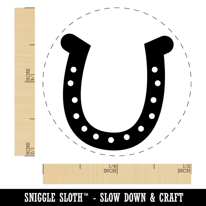 Horseshoe Lucky Self-Inking Rubber Stamp for Stamping Crafting Planners