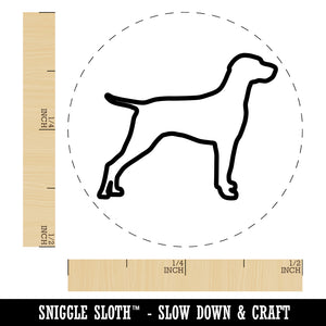 Hungarian Vizsla Dog Outline Self-Inking Rubber Stamp for Stamping Crafting Planners