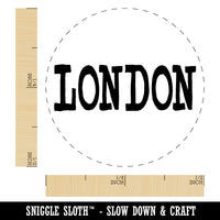 London Fun Text Self-Inking Rubber Stamp for Stamping Crafting Planners