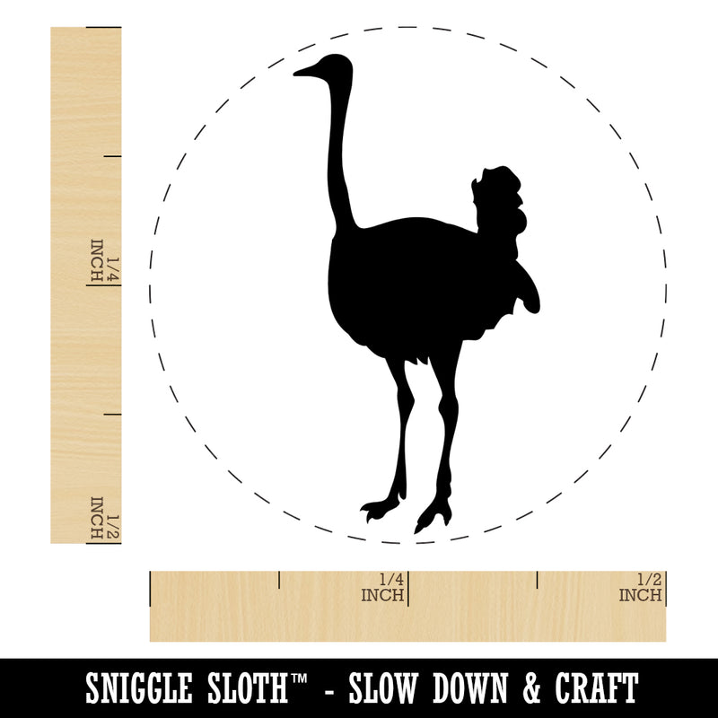 Ostrich Bird Solid Self-Inking Rubber Stamp for Stamping Crafting Planners