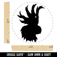 Parrot Head Bird Solid Self-Inking Rubber Stamp for Stamping Crafting Planners
