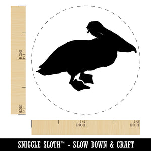 Pelican Bird Solid Self-Inking Rubber Stamp for Stamping Crafting Planners