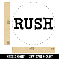 Rush Fun Text Self-Inking Rubber Stamp for Stamping Crafting Planners