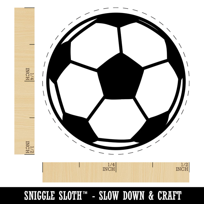 Soccer Ball Self-Inking Rubber Stamp for Stamping Crafting Planners
