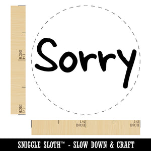 Sorry Text Self-Inking Rubber Stamp for Stamping Crafting Planners