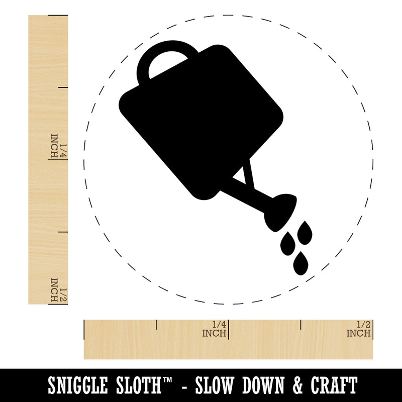 Watering Can Gardening Plants Solid Self-Inking Rubber Stamp for Stamping Crafting Planners