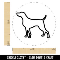 Weimaraner Dog Outline Self-Inking Rubber Stamp for Stamping Crafting Planners