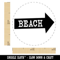 Beach Arrow Fun Text Self-Inking Rubber Stamp for Stamping Crafting Planners