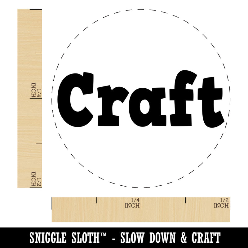 Craft Fun Text Self-Inking Rubber Stamp for Stamping Crafting Planners