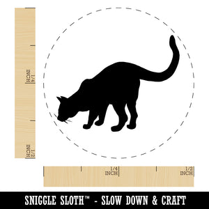 Curious Cat Solid Self-Inking Rubber Stamp for Stamping Crafting Planners