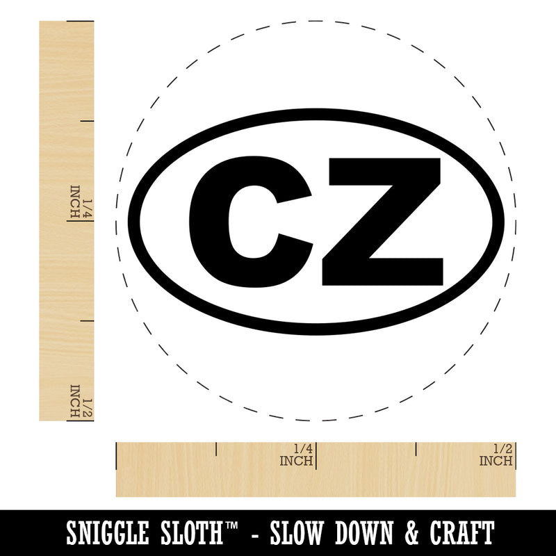 Czech Republic CZ Self-Inking Rubber Stamp for Stamping Crafting Planners