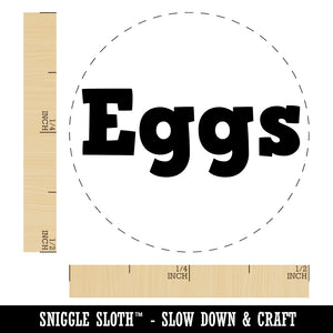 Eggs Fun Text Self-Inking Rubber Stamp for Stamping Crafting Planners