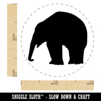 Elephant Side View Solid Self-Inking Rubber Stamp for Stamping Crafting Planners