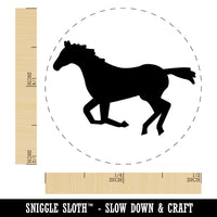 Horse Running Solid Self-Inking Rubber Stamp for Stamping Crafting Planners