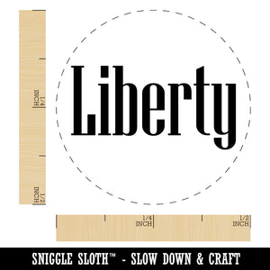 Liberty Fun Text Self-Inking Rubber Stamp for Stamping Crafting Planners