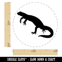 Newt Lizard Salamander Solid Self-Inking Rubber Stamp for Stamping Crafting Planners