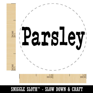 Parsley Herb Fun Text Self-Inking Rubber Stamp for Stamping Crafting Planners