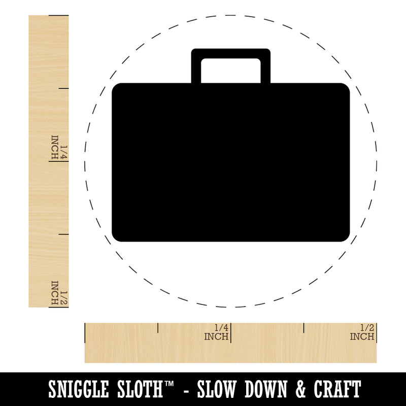 Suitcase Travel Solid Self-Inking Rubber Stamp for Stamping Crafting Planners