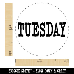 Tuesday Text Self-Inking Rubber Stamp for Stamping Crafting Planners