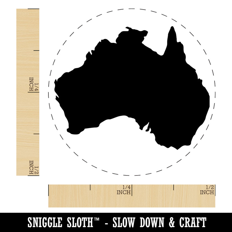 Australia Solid Self-Inking Rubber Stamp for Stamping Crafting Planners