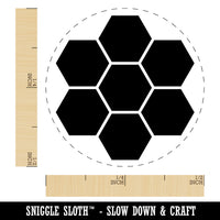 Bee Honeycomb Solid Self-Inking Rubber Stamp for Stamping Crafting Planners