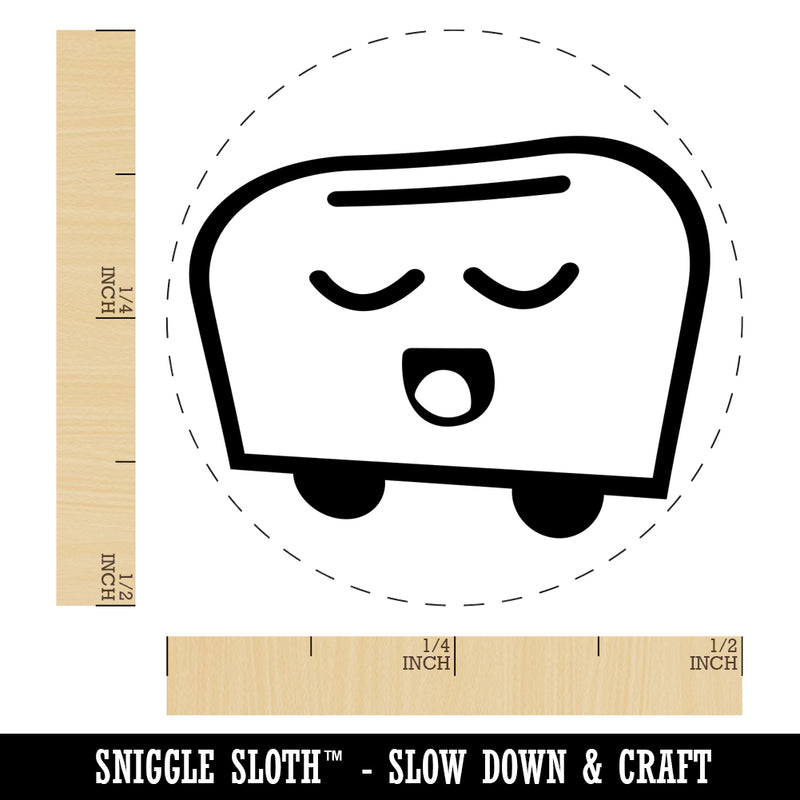 Cute Kawaii Toaster Self-Inking Rubber Stamp for Stamping Crafting Planners