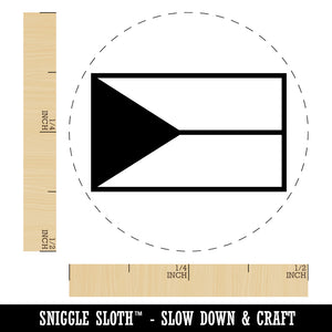 Czech Republic Flag Self-Inking Rubber Stamp for Stamping Crafting Planners