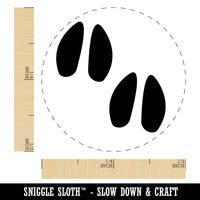 Deer Tracks Footprints Self-Inking Rubber Stamp for Stamping Crafting Planners