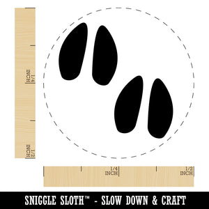 Deer Tracks Footprints Self-Inking Rubber Stamp for Stamping Crafting Planners