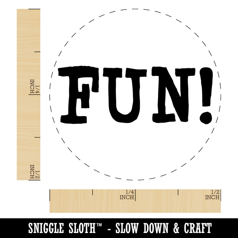 Fun Bold Text Self-Inking Rubber Stamp for Stamping Crafting Planners