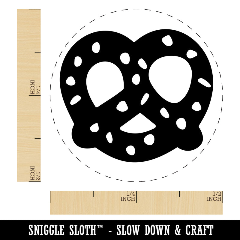 German Pretzel with Salt Self-Inking Rubber Stamp for Stamping Crafting Planners