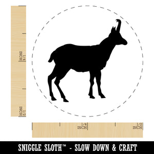 Goat Right Facing Solid Self-Inking Rubber Stamp for Stamping Crafting Planners