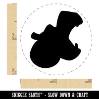 Hippopotamus Head Solid Self-Inking Rubber Stamp for Stamping Crafting Planners