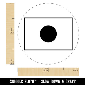 Japan Flag Self-Inking Rubber Stamp for Stamping Crafting Planners