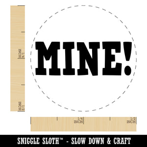 Mine Fun Text Self-Inking Rubber Stamp for Stamping Crafting Planners