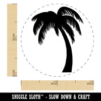 Palm Tree Tropical Solid Self-Inking Rubber Stamp for Stamping Crafting Planners