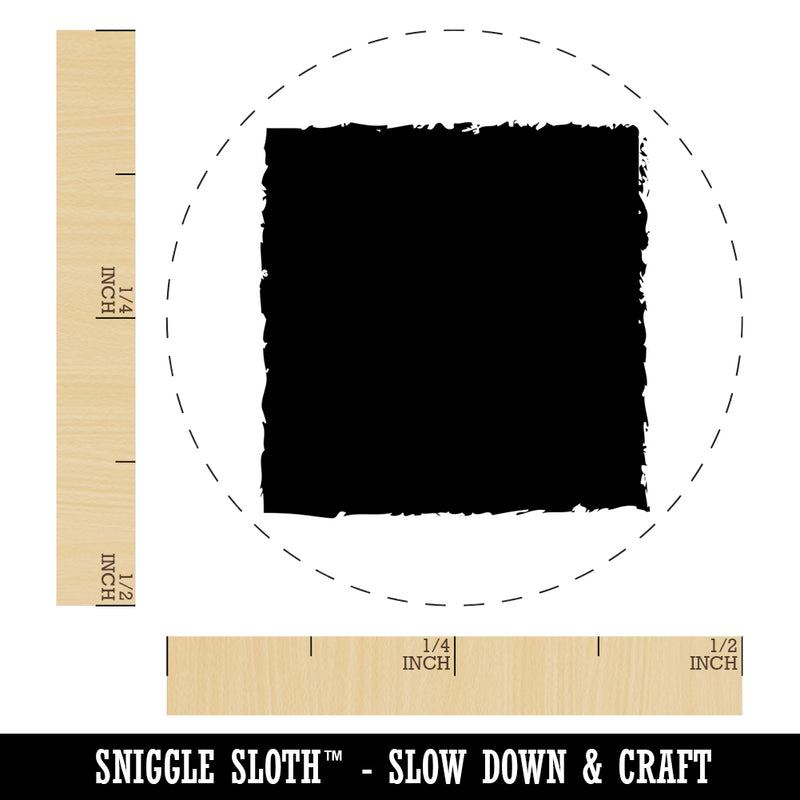 Sketchy Solid Square Self-Inking Rubber Stamp for Stamping Crafting Planners