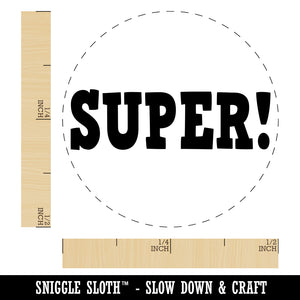 Super Fun Text Teacher School Self-Inking Rubber Stamp for Stamping Crafting Planners