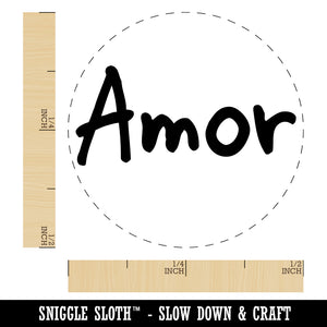 Amor Love Spanish Self-Inking Rubber Stamp for Stamping Crafting Planners