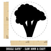 Broccoli Vegetable Solid Self-Inking Rubber Stamp for Stamping Crafting Planners