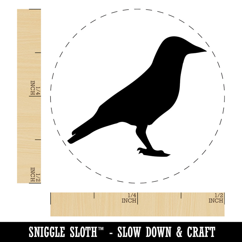 Crow Solid Self-Inking Rubber Stamp for Stamping Crafting Planners