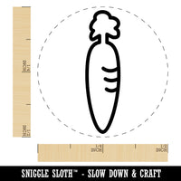 Cute Carrot Outline Self-Inking Rubber Stamp for Stamping Crafting Planners